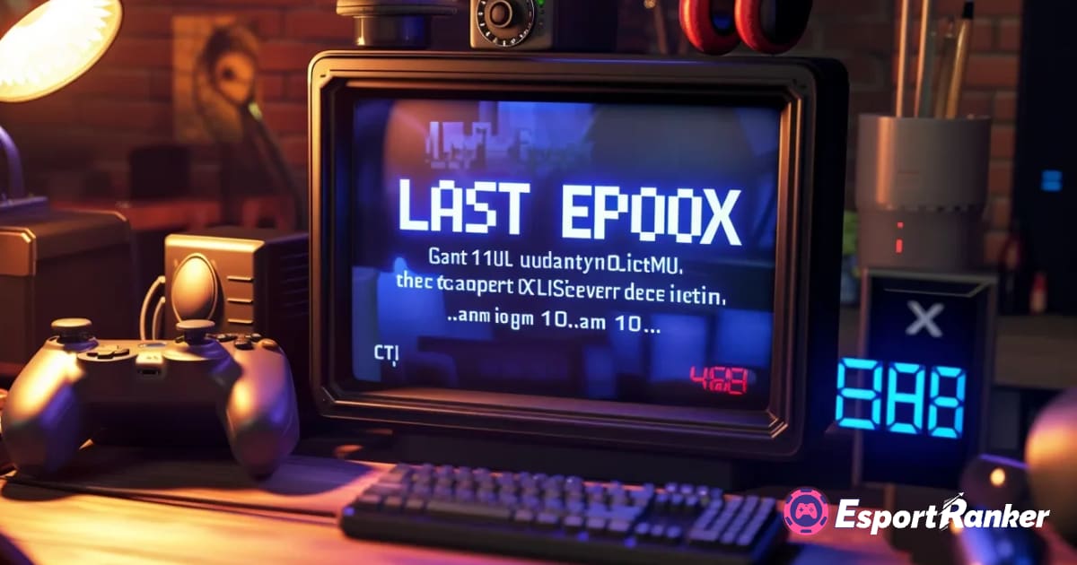 Bleiben Sie auf dem Laufenden: Letzter Epoch-Serverstatus und Updates